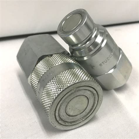 flat face skid steer hydralic connectors|hydraulic skid steer loader.